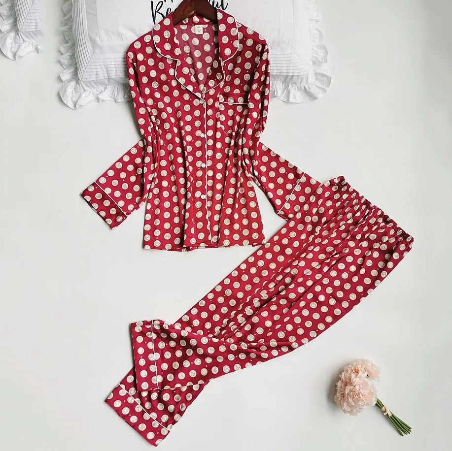 

Sexy Satin Women Pajamas Set 3PCS Sleepwear Lace Kimono Robe Gown Nightwear Autumn New Print Flower Intimate Lingerie Nightgown