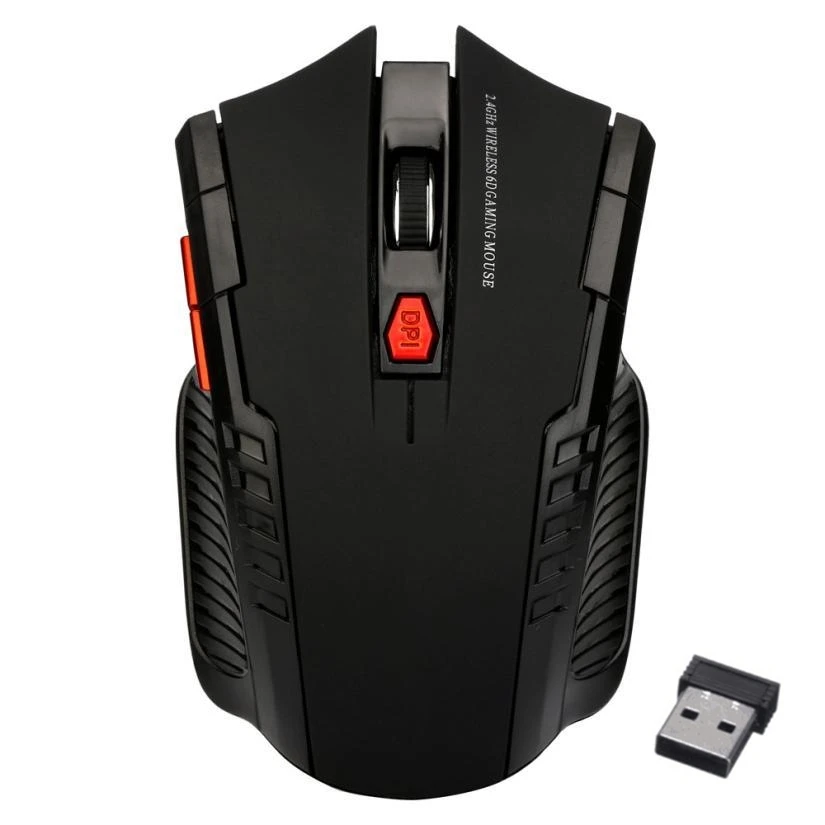 Беспроводной 2 4 ГГц оптический Мышь Профессиональный 6 Кнопка игровая мышь для ПК
