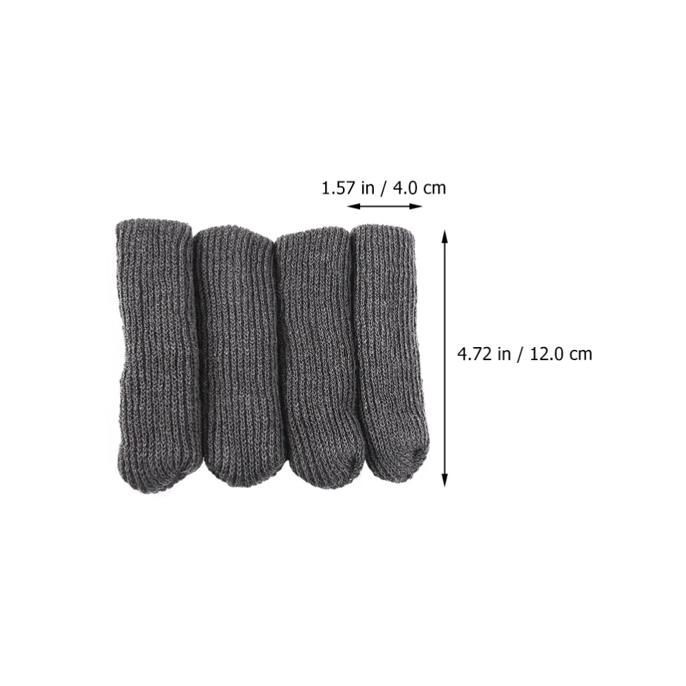 

3 Sets of Chair Foot Covers for Wood Floor Protection Chair Leg Socks