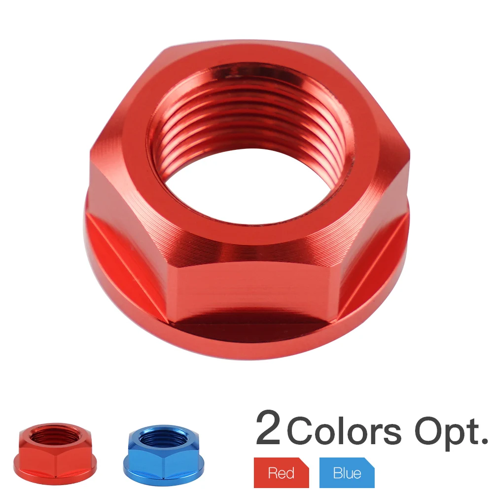 

Motorcycle M16XP1.5 Aluminum Front Axle Shaft Lock Nut Rim Left Right For Honda CR125 250R 02-07 CRF250 450R RX X 450L 1000L