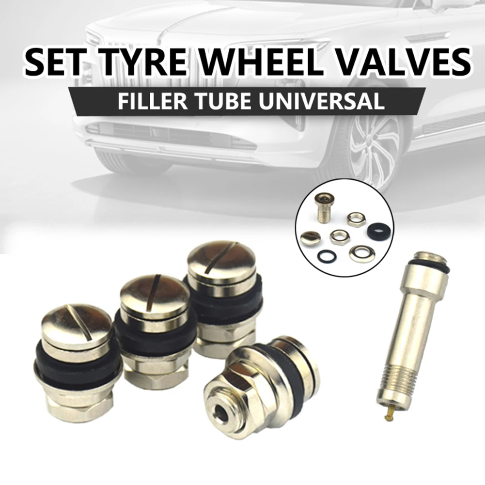 4 шт. утопленное крепление хромированные стержни клапана автомобильных шин болт