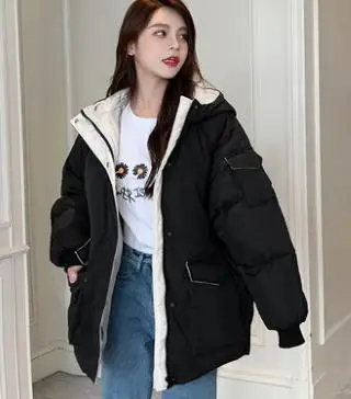 

2021 winter with New style fashion Long sleeve Women's cotton-padded clothes coat