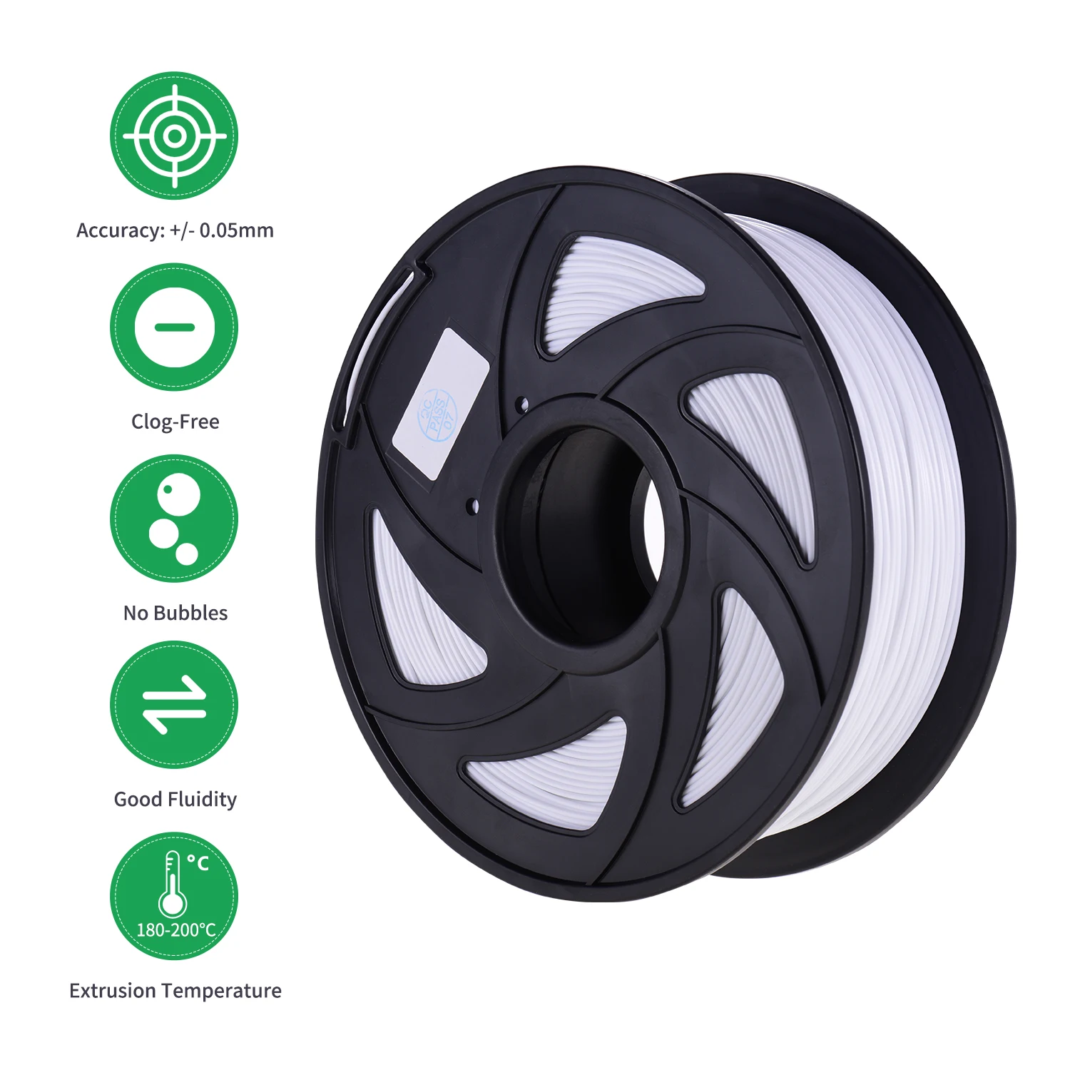 PLA 3D Printer Filament Eco-Friendly Printing Consumables 1.75mm Diameter 1kg(2.2lbs) Spool Dimensional Accuracy +/- 0.05mm | Компьютеры и