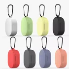 Чехол для Xiaomi Redmi Airdots, чехол для наушников с крючком, чехол для наушников из жидкого силикона, защитный чехол для беспроводных наушников, зарядная коробка
