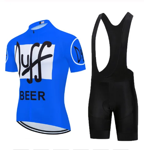 Team 2020 New Duff Men's Cycling Jersey 19D Bike Shorts Set Ropa Ciclismo MTB Bicycle Summer Clothing Breathable and Quick-dry | Спорт и