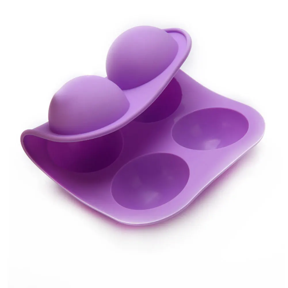 

5Pcs 6 Holes Half Silicone Molds 3D Round Silicone Baking Mold for Chocolate, Cake, Jelly, Pudding, Handmade Soap SilGel Bakin