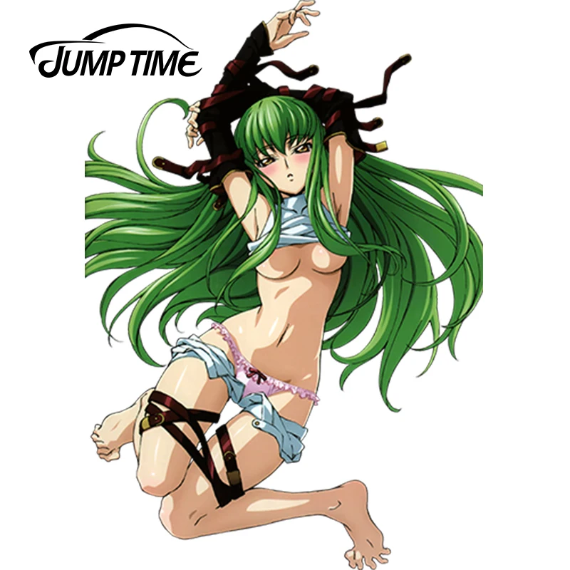 JumpTime 13 см x 9 1 3D горячий автомобильный код стиля Geass C.C. Аниме JDM сексуальная девушка