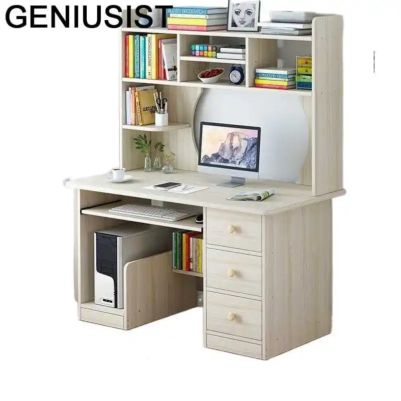 

Escritorio Tisch Bureau Meuble Computer Office Tavolo Notebook Stand Bed Mesa Laptop Bedside Desk Tablo Table With Bookcase