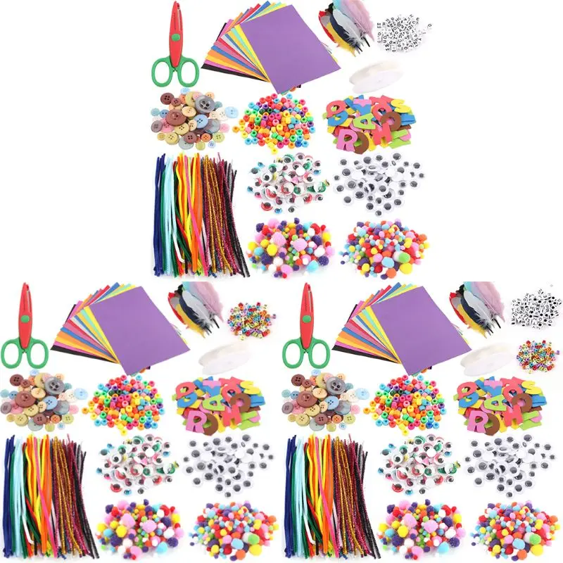 

Набор для творчества и рукоделия, поставки включают в себя трубы для чистки, перо и фетровые шарики из пенопласта