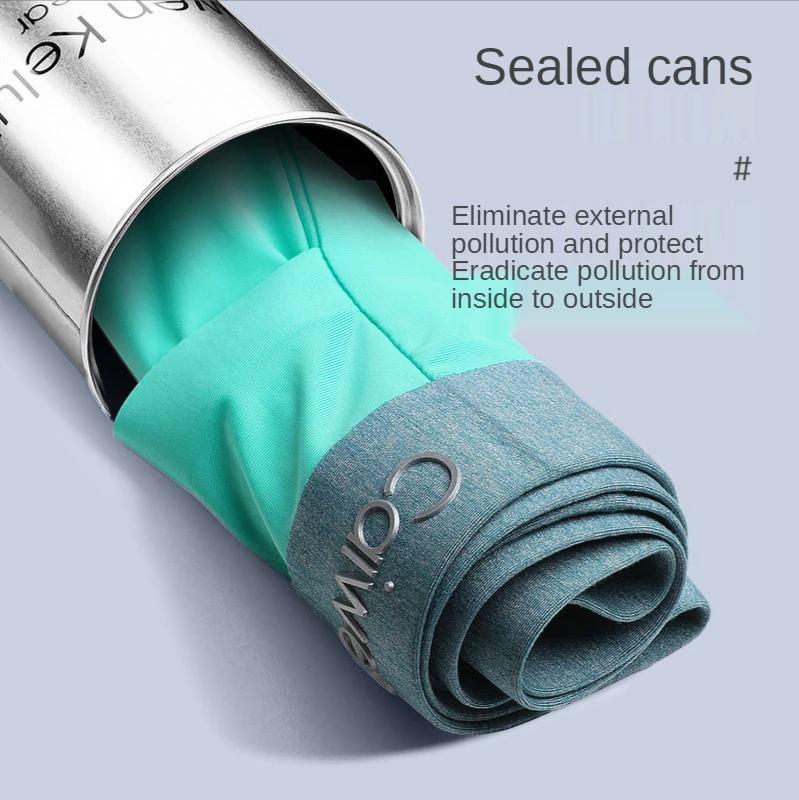 Men's Breathable Underwear Briefs Ice Silk Summer Ultra-thin Breathable Seamless Briefs Head Boyfriend Gift Choice 4pcs Gift Box