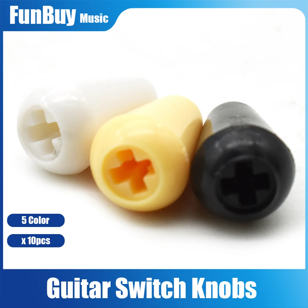 

10pcs 3/5 Way Plastic Guitar Toggle Switch Tip Cap for LP FD Electric Guitar Guitarra Parts Accessories Drop Shipping