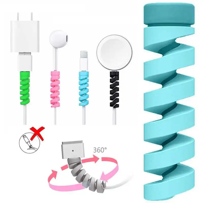 

Cable Potector Silicone USB Charger Protector For iPhone Cell Phone Earphone USB Data Cable Protector