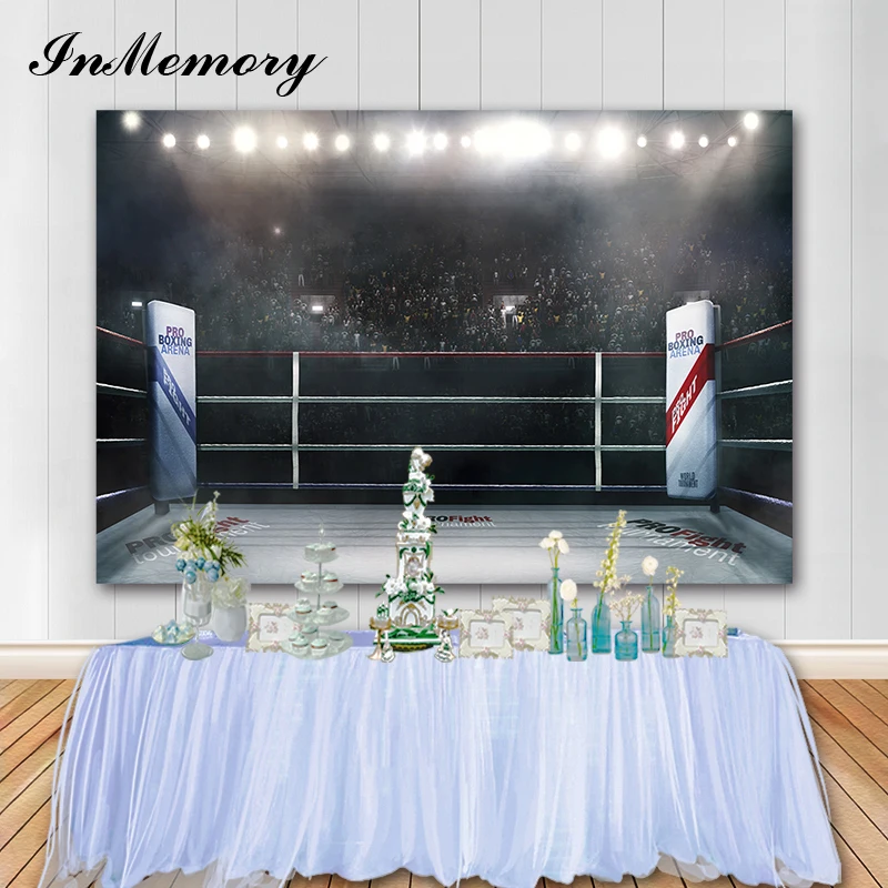 

Задний фон для фотосъемки боксерская Арена фотостенд реквизит виниловый баннер фотосессия Фотофон