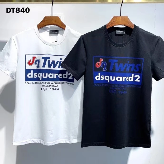 

2021 модная трендовая мужская футболка DSQUARED2 премиум-класса с принтом DT840