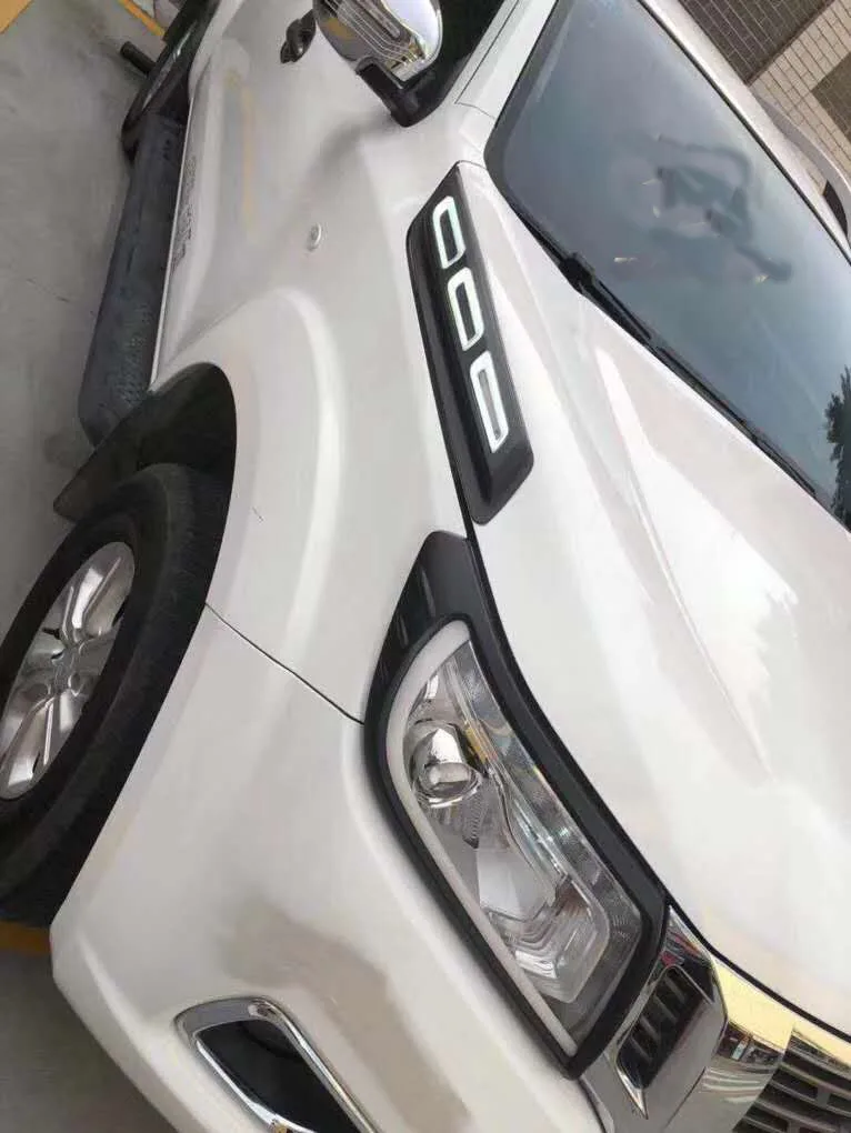 Светодиодный габаритный светильник DRL для Nissan Navara Np300 2015 2016 2017 2018 2019 дневный с реле