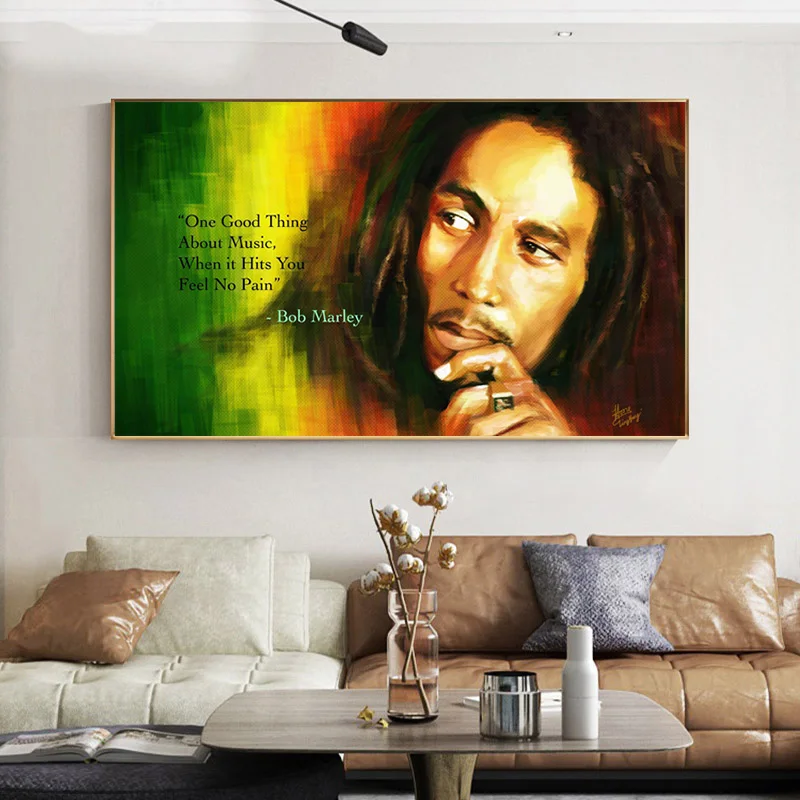 Классический Боб Марли плакаты-портреты и принты Картина на холсте Куадрос