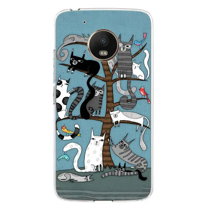 cute animal cat coffee phone for motorola g30 g9 power g8 g7 play g6 g5 e6 e5 capa moto one fusion plus vision cover capa shell free global shipping