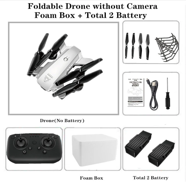 White NO Cam 2B Foam 4K L103 радиоуправляемые вертолеты камера Wifi Fpv Дрон Gps Дрон удержание высоты 2,4g оптическое положение потока Дрон камера радиоуправляемые игрушки для детей - Цвет: White NO Cam 2B Foam