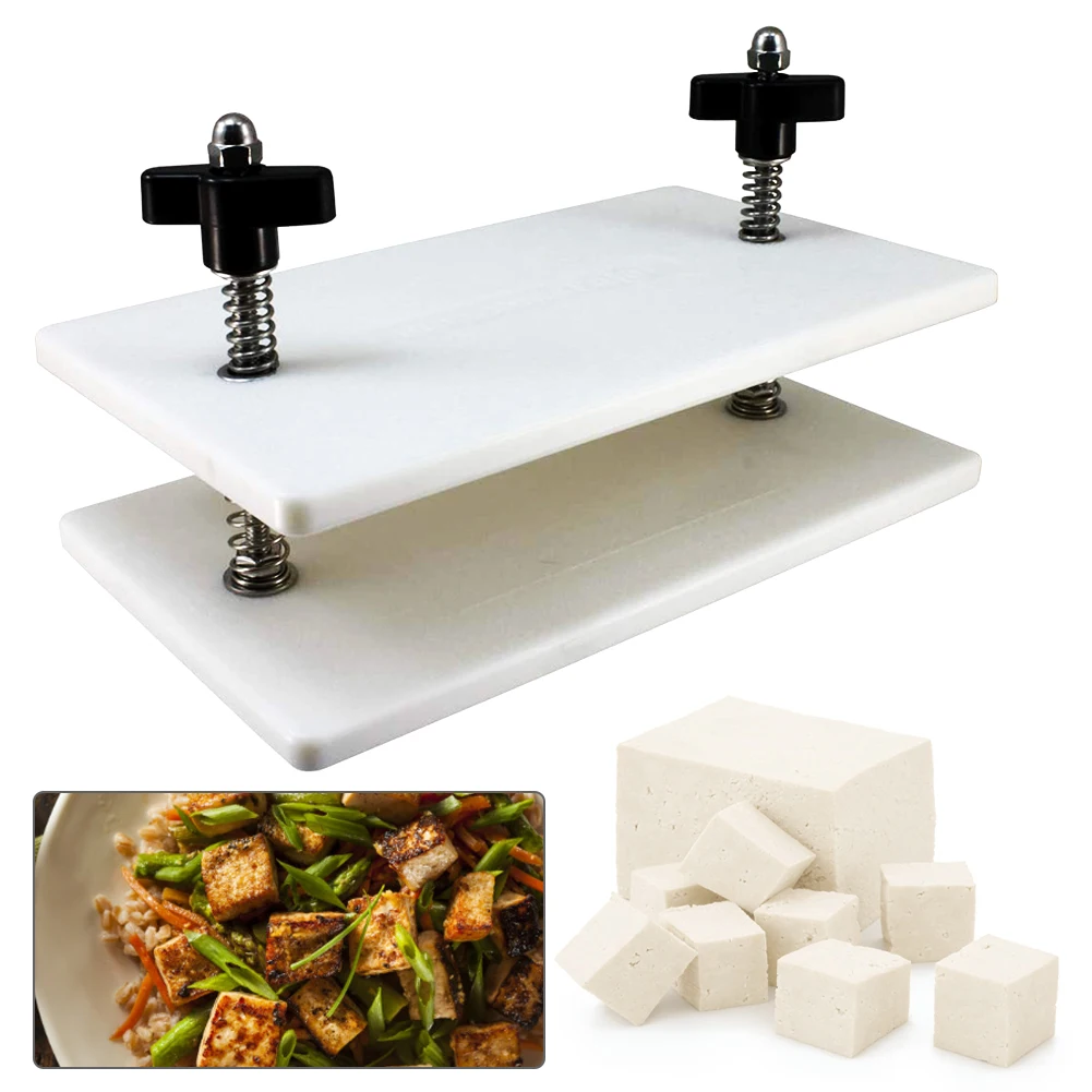 

Tofu Press Plastic Homemade Manual Two Springs Tofu Press Bent Plate Machine Household Kitchen Pressing Tofu Mold