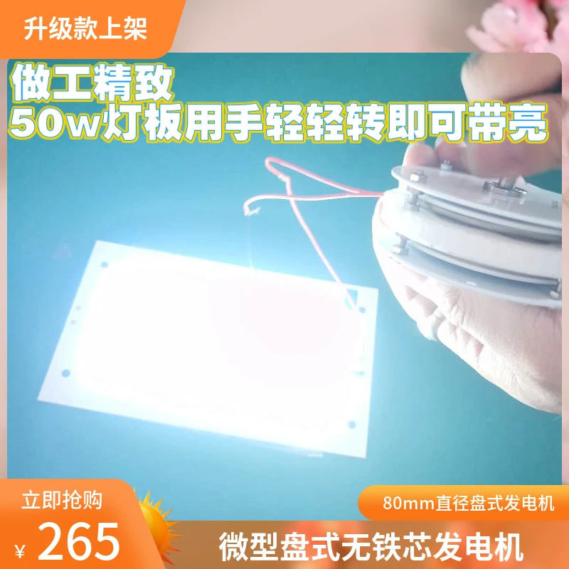 80 Мини диск безжелезный генератор с постоянным магнитом высокая эффективность