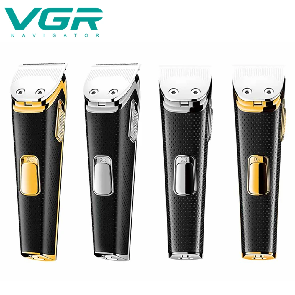 Enlarge VGR Professional Hair Clipper Home USB Rechargeable Waterproof Electric Hair Clippers Men Stainless Steel Blade Styling Tool