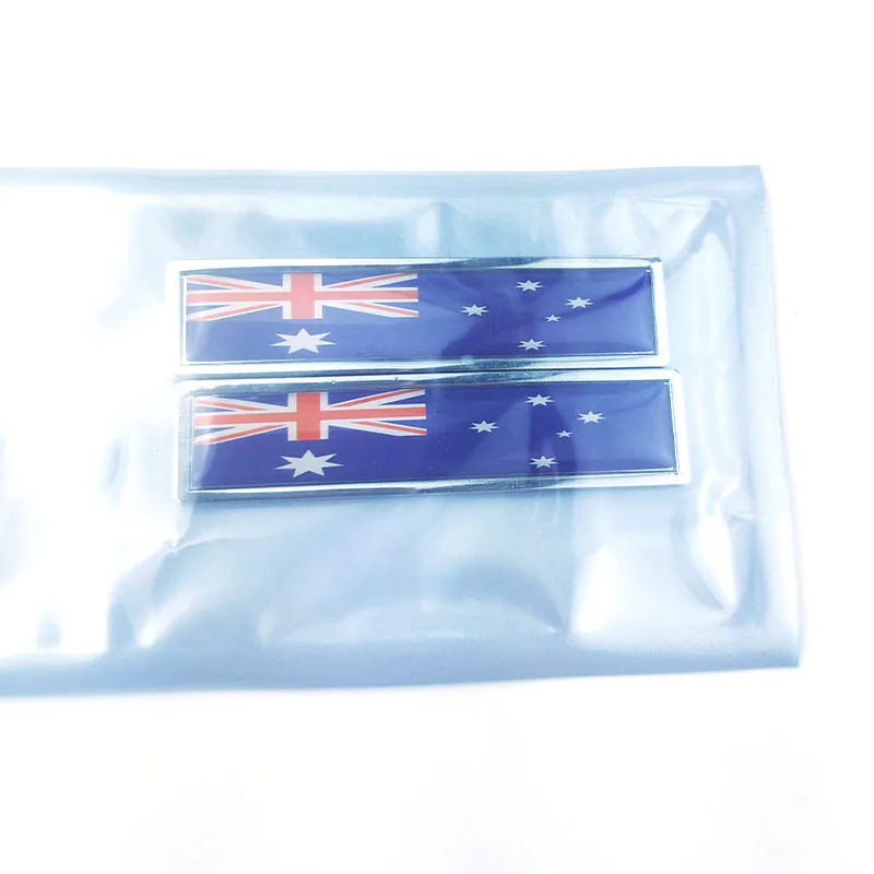 2 шт. металлические автомобильные наклейки с национальным флагом|Наклейки на