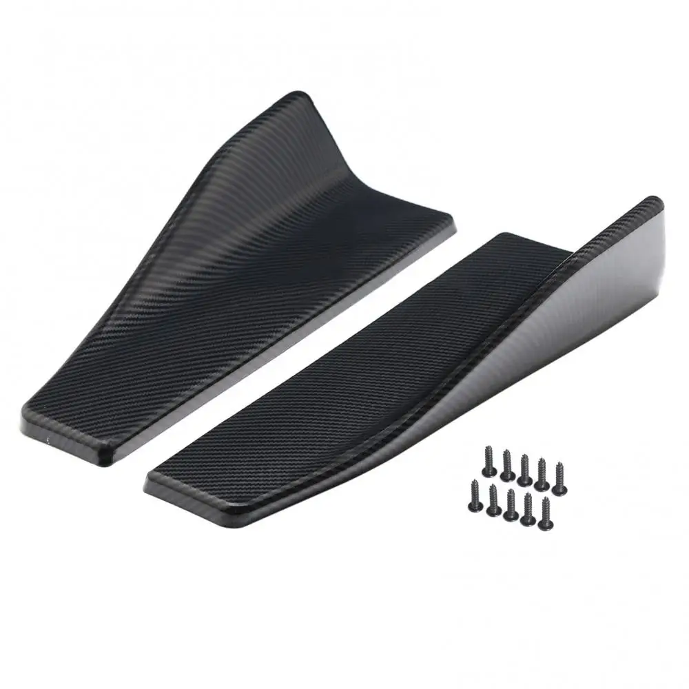 

80% Hot Sale 2Pcs Carbon Fiber Car Side Skirt Spoiler Rocker Splitters Anti-scratch Winges