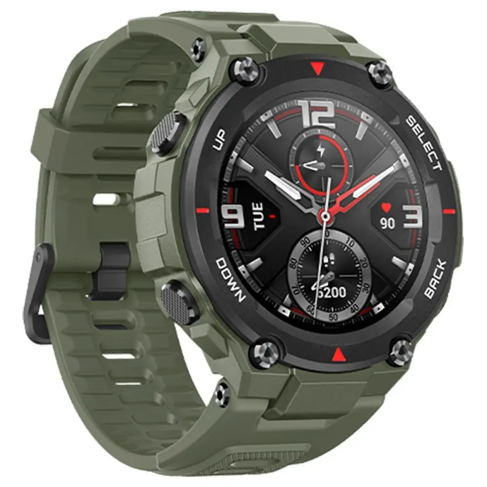 [Free QCY] Новинка 2020 CES Amazfit T rex умные часы 5ATM Смарт GPS/GLONASS 20 дней MIL STD в режиме ожидания