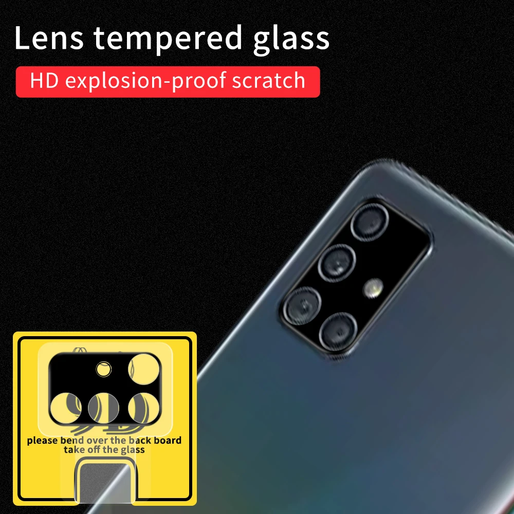 

Camera Black Lens Cover For Samsung A51 A71 A31 Lens Protector Case For Samsung S20 Plus Ultra Note 20 Night Aperture Lens Film