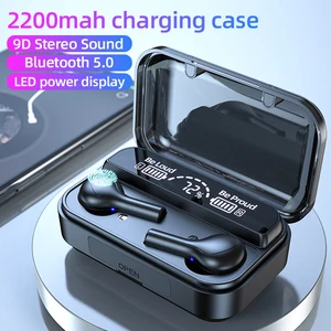 tws wireless headphones fone bluetooth earphone digital battery display earbuds with microphone for oppo honor redmi smartphone free global shipping