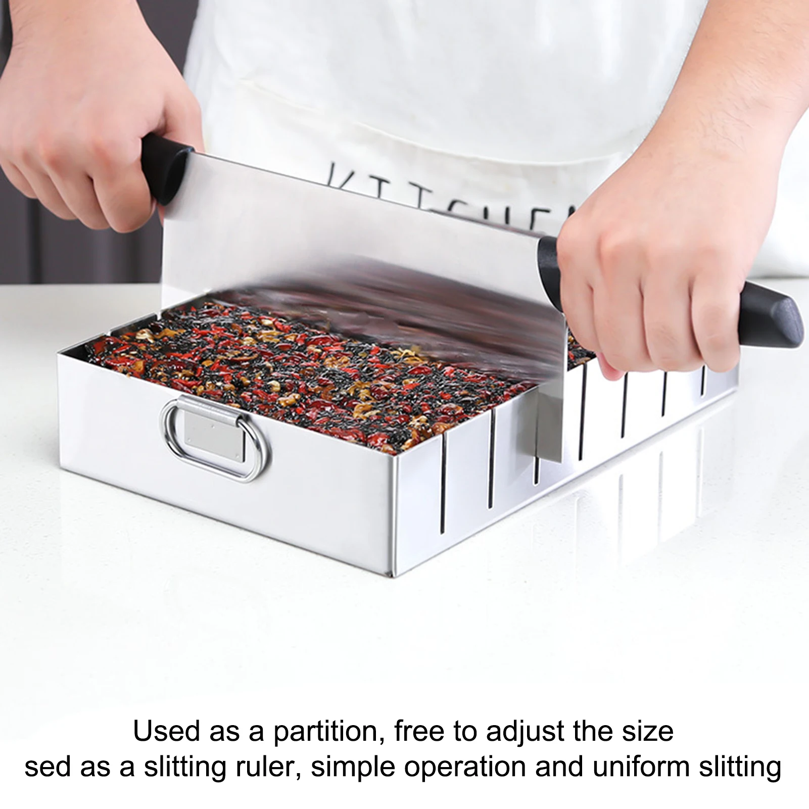 

Ejiao cake mold box cutting strip mold cooling plate stainless steel slitter snowflake cake split case צדנית קירור למזון
