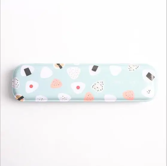 Минимализм железа Kawaii детские подарки металлический Железный симпатичный футляр для карандашей корейский маленький металлический канцелярский пенал для школьных принадлежностей Горячие S