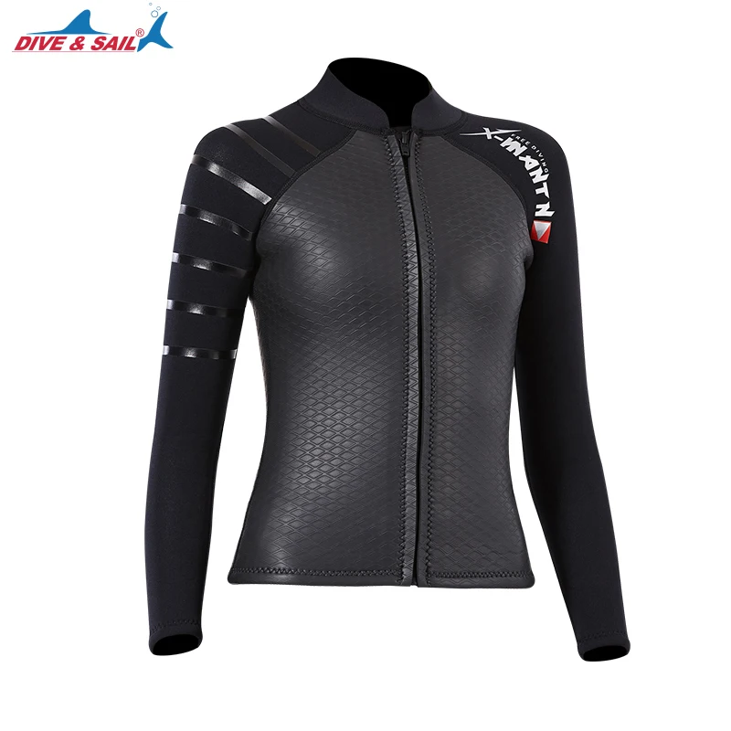 Неопреновая куртка для дайвинга мужчин и женщин 3 мм гребли водные виды спорта