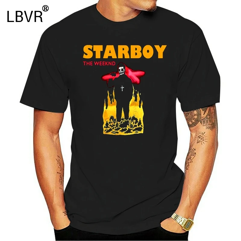 THE WEEKND STARBOY TOUR футболка черный топ легенда о осени UK London XO | Мужская одежда