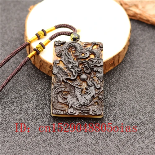 Коллекционные предметы ожерелье с подвеской из бычьего рога дракона Феникса