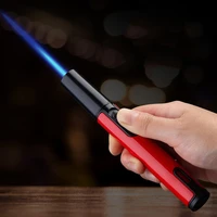windproof spray gun torch igniter long strip pen bbq kitchen metal butane gas refillable lighter jet candle welding tool gift