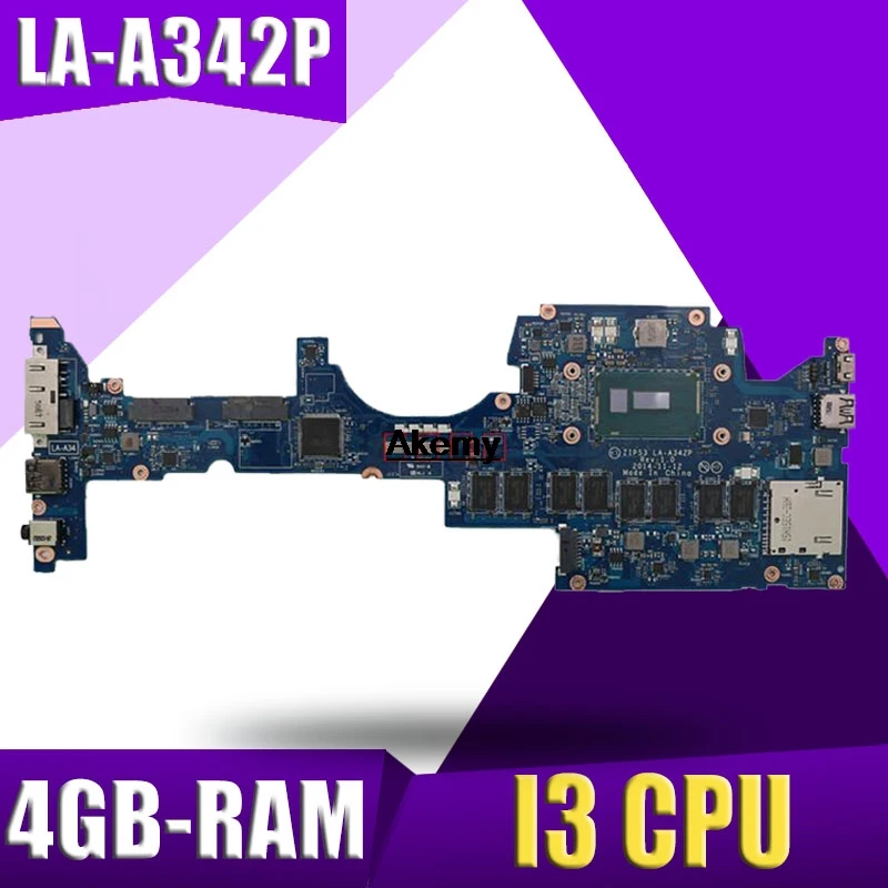 ZIPS3 LA-A342P материнская плата для ноутбука For Lenovo YOGA 12 S1 тест оригинальная 4G-RAM I3-5005U |