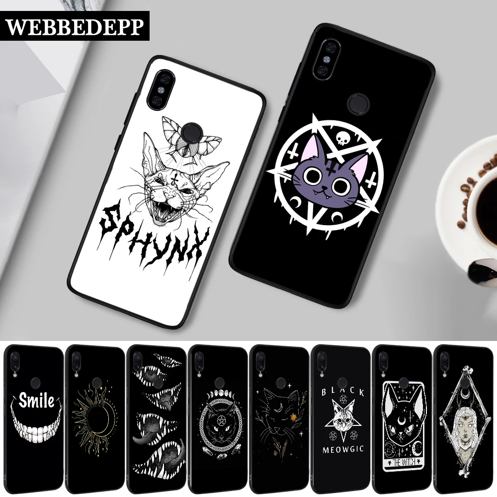 Силиконовый чехол 111 Вт Witch and cat для Xiaomi Redmi Note 4X 5 6 7 8 8T Pro 5A Prime|Бамперы| |