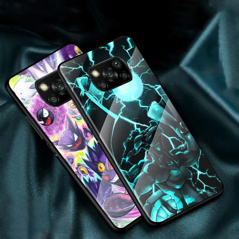 pet baby pokémon for xiaomi poco f3 f2 x3 nfc x2 m2 pro tempered glass hot new shell luxury cover phone case free global shipping
