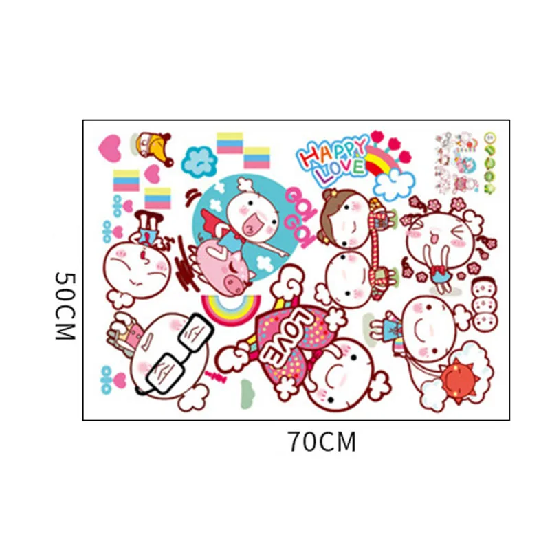 

Cute Cartoon Doll Children's Room Kindergarten Wall Sticker PVC Removable