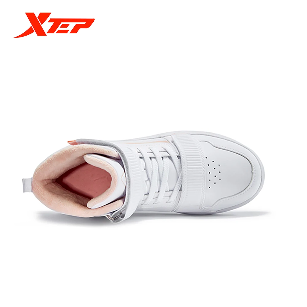 Зимняя детская спортивная обувь XTEP высокие туфли на плоской подошве трендовая с