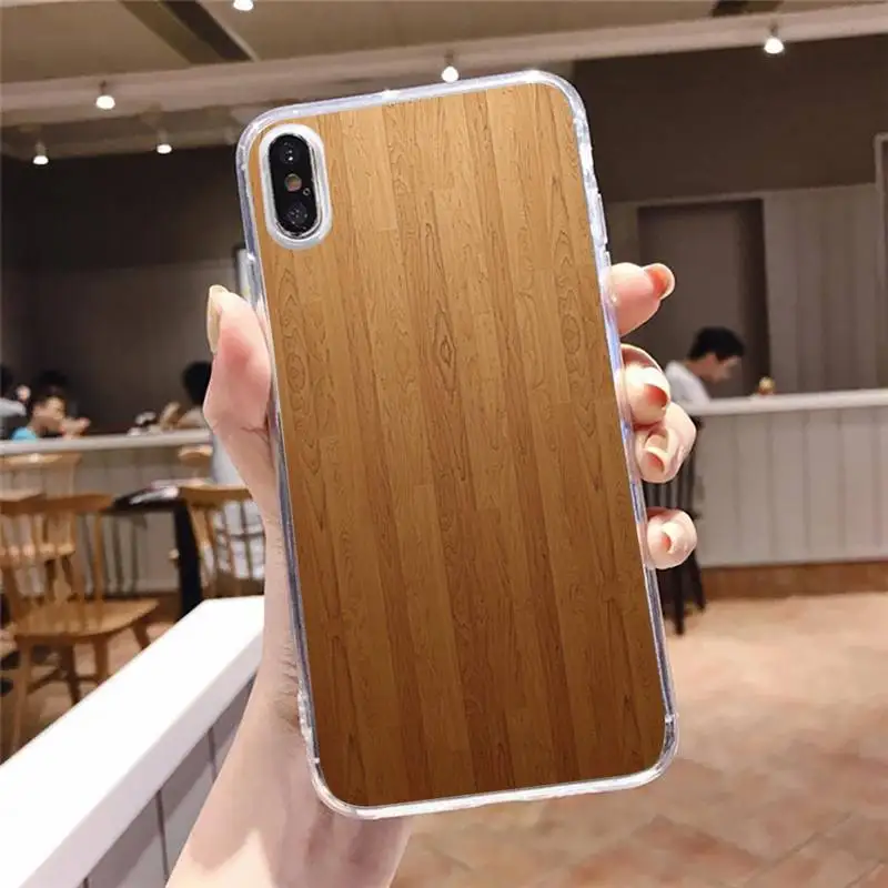 

Wood grain pattern painting Phone Case Transparent soft For iphone 5 5s 5c se 6 6s 7 8 11 12 plus mini x xs xr pro max