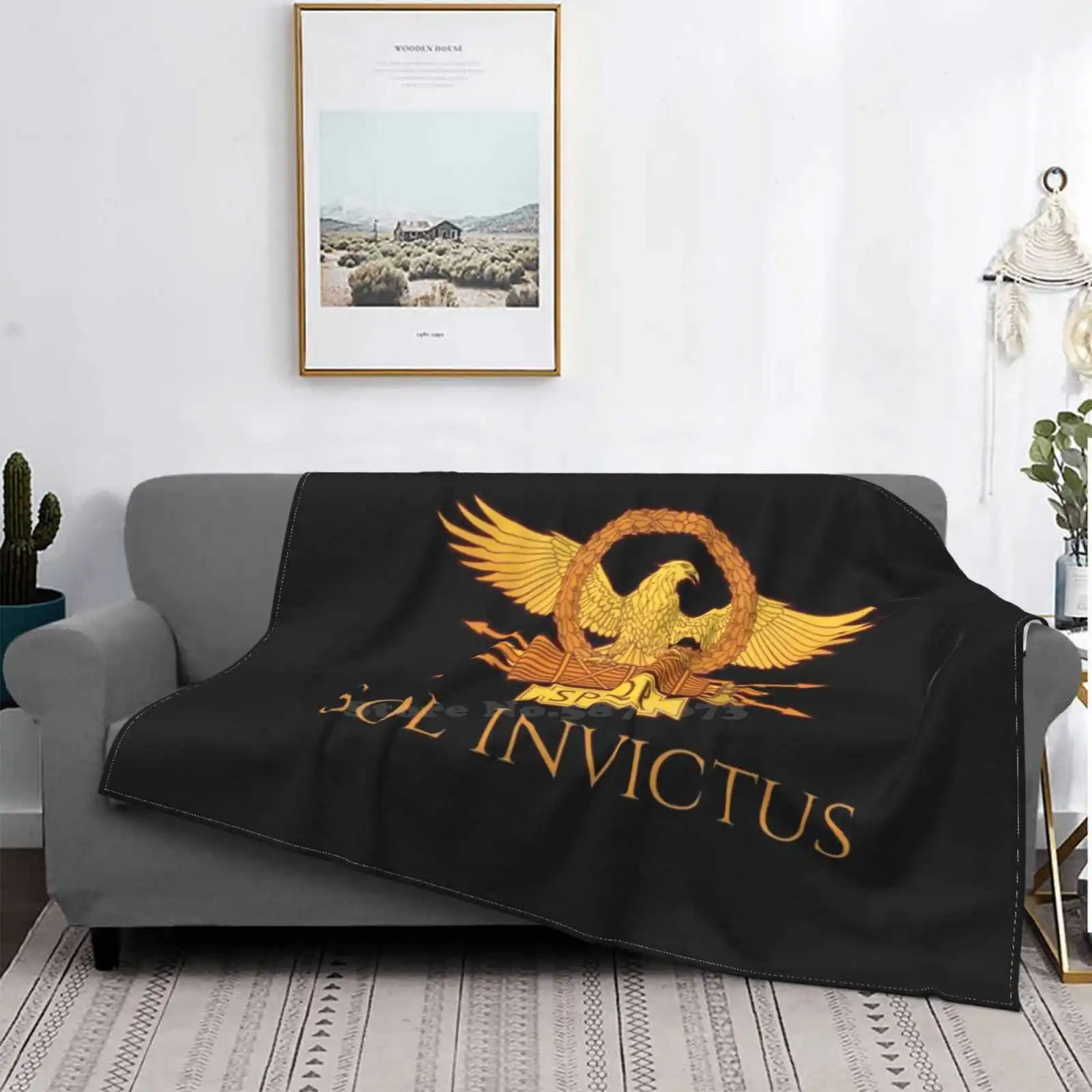 

Sol Invictus-классическое фланелевое одеяло для дома в римском и римском стиле