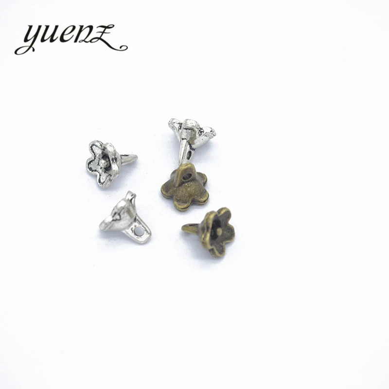 

YuenZ 30 шт., подвески из сплава, античные, серебристые, цветные, подвески в виде цветов, ювелирные изделия для самостоятельного изготовления ювелирных изделий ручной работы, 8*8 мм, Q129