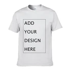 YESMOLA, собственный дизайн, брендовая футболка с логотипомизображением на заказ, мужская и женская хлопковая Повседневная футболка с коротким рукавом сделай сам, топы, мужские футболки