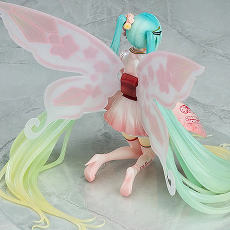 

2017 Hatsune Miku Cheer Kimono Racing Pink Fairy Boxed Model 23CM Virtual Singer Anime Character