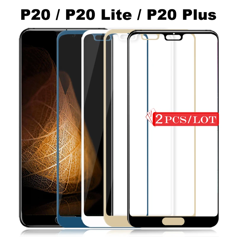 Закаленное стекло для Huawei P20 Lite 2 шт. Защитное Pro защита экрана P20Lite 20 P light