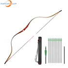 Традиционный лук 30-50 фунтов для стрельбы из лука, для правойлевой руки, ламинированный охотничий лук