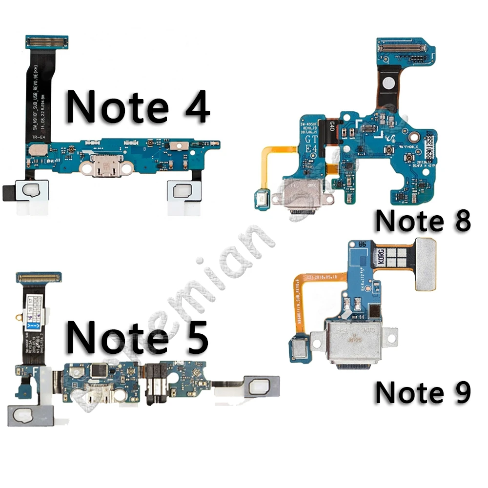 

Original USB Port Connector Charging Flex Cable For Samsung Galaxy Note 4 5 8 9 N910F N920F N950F N960F Dock Charger PCB Flex