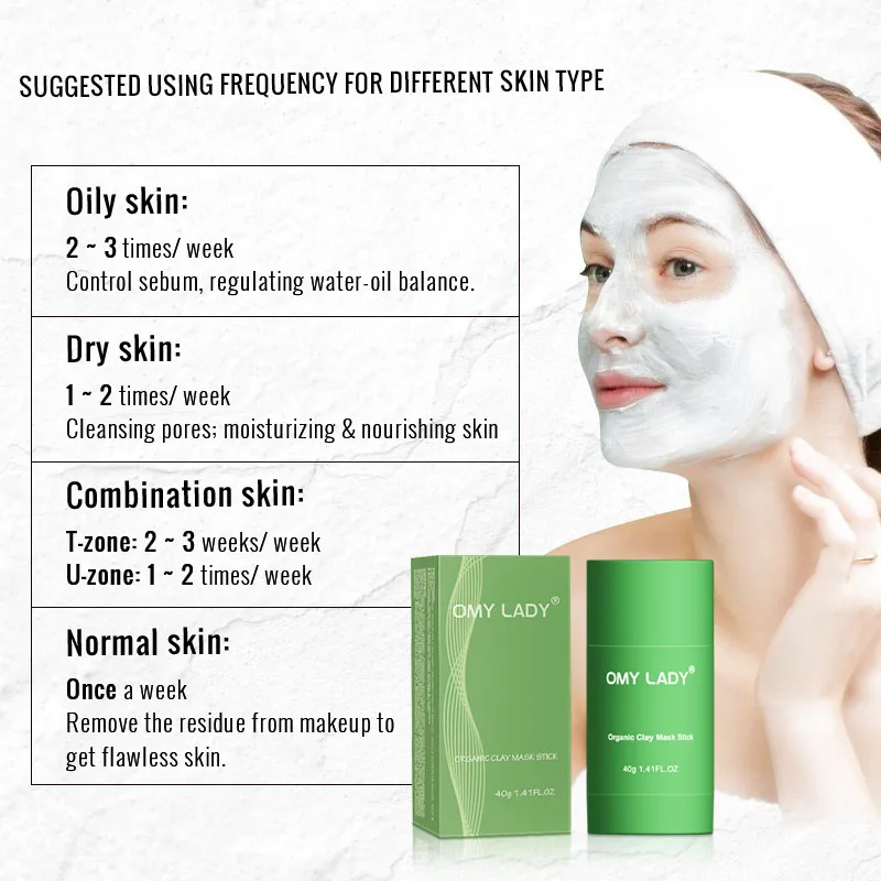 OMY LADY органический глиняная маска Stick от прыщей лечение акне избавление угрей